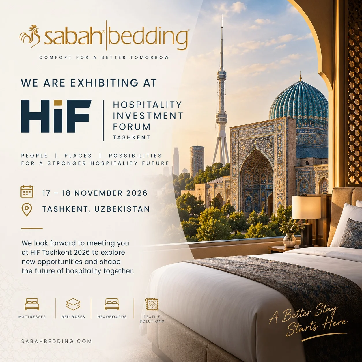 Sabah Bedding at HIF Tashkent 2026